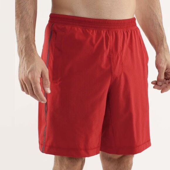 Lululemon Run: Response Lined Short in Chili/Black Size XL - Picture 1 of 10